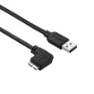 Picture of Startech.Com Slim Micro Usb 3.0 Cable - M/M - Left-Angle Micro-Usb - 0.5m (20in) - Usb3au50cmls