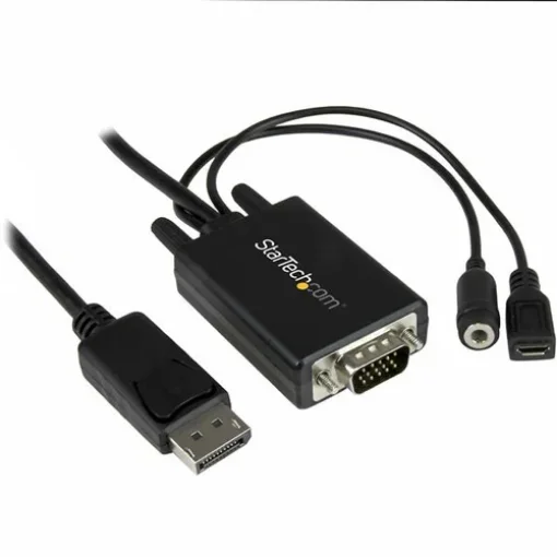 Picture of Startech.Com Displayport To Vga Adapter Cable with Audio - 10ft (3m) - Dp2vgaamm3m