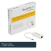 Picture of Startech.Com Usb-C To Gigabit Network Adapter - White - Us1gc30w