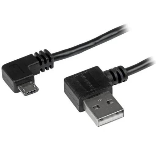 Picture of Startech.Com Micro-Usb Cable with Right-Angled Connectors - M/M - 1m (3ft) - Usb2aub2ra1m