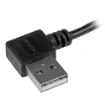 Picture of Startech.Com Micro-Usb Cable with Right-Angled Connectors - M/M - 1m (3ft) - Usb2aub2ra1m