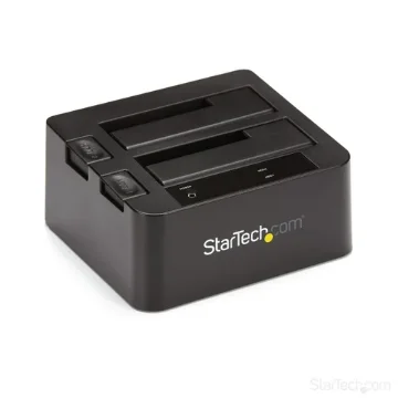 Picture of Startech.Com Dual-Bay Usb 3.2 Gen 2 To Sata Hard Drive Docking Station, Usb 10Gbps Hard Drive Dock, External 2.5/3.5" Sata I/Ii/Iii Ssd/Hdd Docking Station, Hot-Swap Hard Drive Bay, Top-Loading - Sdock2u313