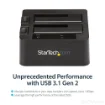 Picture of Startech.Com Dual-Bay Usb 3.2 Gen 2 To Sata Hard Drive Docking Station, Usb 10Gbps Hard Drive Dock, External 2.5/3.5" Sata I/Ii/Iii Ssd/Hdd Docking Station, Hot-Swap Hard Drive Bay, Top-Loading - Sdock2u313