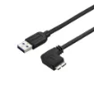 Picture of Startech.Com Slim Micro-Usb 3.0 Cable - M/M - Right-Angle Micro Usb - 2m (6ft) - Usb3au2mrs