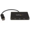 Picture of Startech.Com 4-Port Multi Monitor Adapter - Displayport 1.2 Mst Hub - 4x 1080p - Displayport Video Splitter for Extended Desktop Mode on Windows Pcs Only - Dp To Quad Dp Monitors - MSTDP124DP
