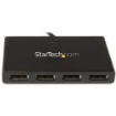 Picture of Startech.Com 4-Port Multi Monitor Adapter - Displayport 1.2 Mst Hub - 4x 1080p - Displayport Video Splitter for Extended Desktop Mode on Windows Pcs Only - Dp To Quad Dp Monitors - MSTDP124DP