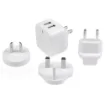 Picture of Startech.Com Dual-Port Usb Wall Charger - International Travel - 17W/3.4A - White - USB2PACWH