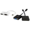 Picture of Startech.Com Travel A/V Adapter: 2-In-1 Mini Displayport To Hdmi or Vga Converter - White - MDP2HDVGAW