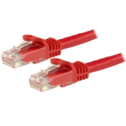 Picture of Startech.Com 1m CAT6 Ethernet Cable - Red Cat 6 Gigabit Ethernet Wire -650MHz 100W Poe RJ45 Utp Network/Patch Cord Snagless W/Strain Relief Fluke Tested/Wiring Is Ul Certified/Tia - N6patc1mrd