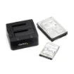 Picture of Startech.Com Dual-Bay Usb 3.0 To Sata and Ide Hard Drive Docking Station, Usb Hard Drive Dock, External 2.5/3.5" Sata I/Ii/Iii and Ide (40 Pin) Ssd/Hdd Docking Station, Hot-Swap Hard Drive Bays, Top-Loading - UNIDOCKU33