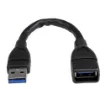 Picture of Startech.Com Usb 3.0 A-To-A Extension Cable - 6 In, Black - Usb3ext6inbk
