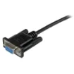 Picture of Startech.Com 2m Black DB9 RS232 Serial Null Modem Cable F/F - Scnm9ff2mbk