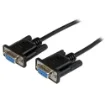 Picture of Startech.Com 1m Black DB9 RS232 Serial Null Modem Cable F/F - Scnm9ff1mbk