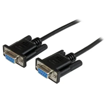 Picture of Startech.Com 1m Black DB9 RS232 Serial Null Modem Cable F/F - Scnm9ff1mbk