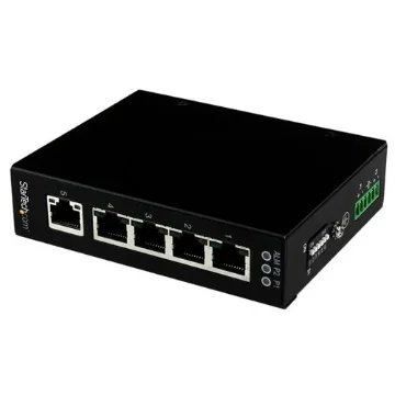 Picture of Startech.Com 5 Port Unmanaged Industrial Gigabit Ethernet Switch - Din Rail / Wall-Mountable - IES51000