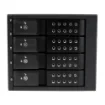 Picture of Startech.Com 4 Bay Aluminum Trayless Hot Swap Mobile Rack Backplane for 3.5in Sas Ii/Sata Iii - 6 Gbps Hdd - HSB4SATSASBA