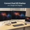 Picture of Startech.Com Usb 3.0 Docking Station Dual Monitor with Hdmi & 4K Displayport - Usb 3.0 To 4x Usb-A, Ethernet, Hdmi and Dp - Usb Type a Universal Laptop Docking Station for Mac & Windows - USB3DOCKHDPC