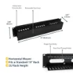 Picture of Startech.Com Horizontal 2U Server Rack Cable Management Finger Duct W/ Cover - 19" Network Rack Wire Duct Raceway Panel - Slotted Wire Duct - CMDUCT2U