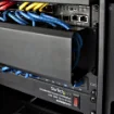 Picture of Startech.Com Horizontal 2U Server Rack Cable Management Finger Duct W/ Cover - 19" Network Rack Wire Duct Raceway Panel - Slotted Wire Duct - CMDUCT2U