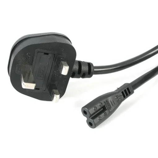 Picture of Startech.Com 3ft (1m) Uk Laptop Power Cable, Bs 1363 To C7, 2.5A 250V, 18AWG, Black, Uk Laptop Replacement Cord, Printer Power Cable, Ac Laptop Charger Cord, Laptop Power Brick Cord - Pxtnb2suk1m