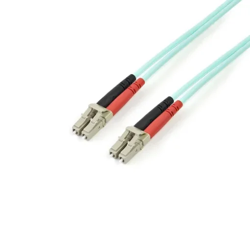 Picture of Startech.Com 5m (16.4ft) Lc/Upc To Lc/Upc OM3 Multimode Fiber Optic Cable, Full Duplex 50/125Μm Zipcord Fiber Cable, 100G, Low Insertion Loss, Lszh Fiber Jumper Cord - A50fblclc5