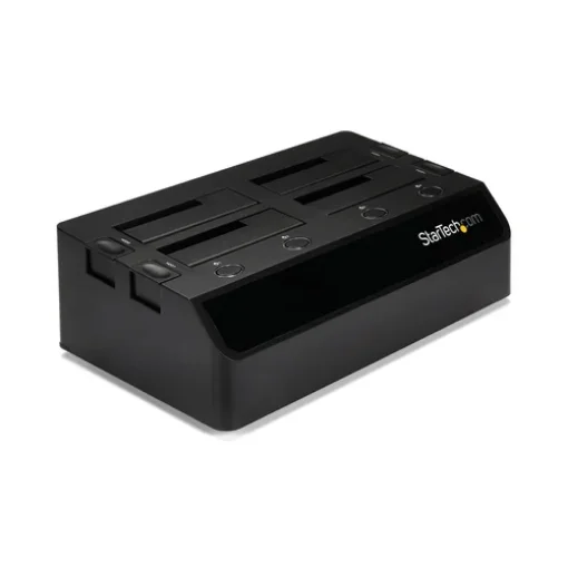 Picture of Startech.Com 4-Bay Usb 3.0 To Sata Hard Drive Docking Station, Usb Hard Drive Dock, External 2.5/3.5" Sata Iii Ssd/Hdd Docking Station, Hot-Swap Hard Drive Bay, Top-Loading - Sdock4u33