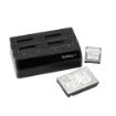 Picture of Startech.Com 4-Bay Usb 3.0 To Sata Hard Drive Docking Station, Usb Hard Drive Dock, External 2.5/3.5" Sata Iii Ssd/Hdd Docking Station, Hot-Swap Hard Drive Bay, Top-Loading - Sdock4u33