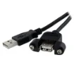 Picture of Startech.Com 2 Ft Panel Mount Usb Cable a To a - F/M - USBPNLAFAM2