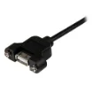Picture of Startech.Com 2 Ft Panel Mount Usb Cable a To a - F/M - USBPNLAFAM2