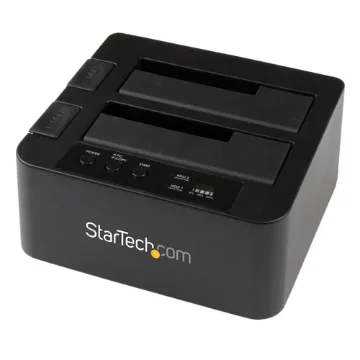 Picture of Startech.Com Dual Bay Hard Drive Duplicator, Standalone Usb 3.0 (5 Gbps) / Esata To 2.5/3.5" Sata Iii Hdd/Ssd Cloner/Copier, Hard Drive Docking Station, Hard Disk Cloner - Sdock2u33re