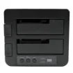 Picture of Startech.Com Dual Bay Hard Drive Duplicator, Standalone Usb 3.0 (5 Gbps) / Esata To 2.5/3.5" Sata Iii Hdd/Ssd Cloner/Copier, Hard Drive Docking Station, Hard Disk Cloner - Sdock2u33re