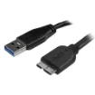 Picture of Startech.Com Slim Micro Usb 3.0 Cable - M/M - 0.5m (20in) - Usb3aub50cms