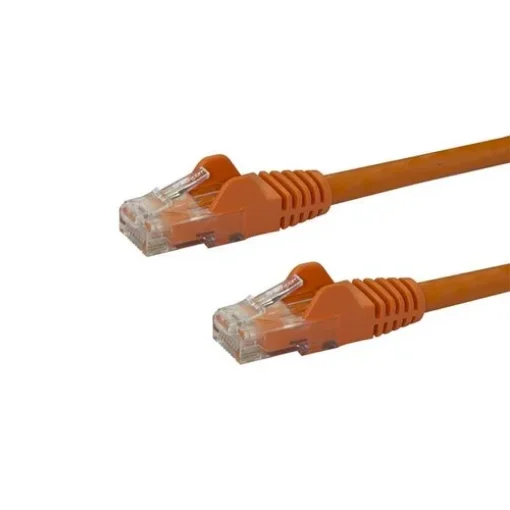 Picture of Startech.Com 2m CAT6 Ethernet Cable - Orange Cat 6 Gigabit Ethernet Wire -650MHz 100W Poe RJ45 Utp Network/Patch Cord Snagless W/Strain Relief Fluke Tested/Wiring Is Ul Certified/Tia - N6patc2mor