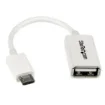 Picture of Startech.Com 5in White Micro Usb To Usb Otg Host Adapter M/F - Uusbotgw