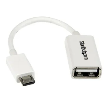 Picture of Startech.Com 5in White Micro Usb To Usb Otg Host Adapter M/F - Uusbotgw