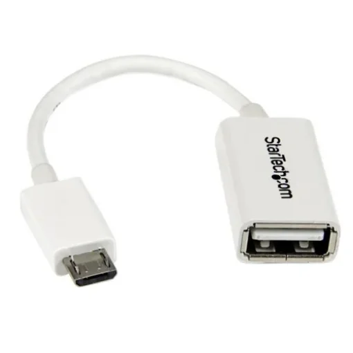 Picture of Startech.Com 5in White Micro Usb To Usb Otg Host Adapter M/F - Uusbotgw