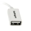 Picture of Startech.Com 5in White Micro Usb To Usb Otg Host Adapter M/F - Uusbotgw