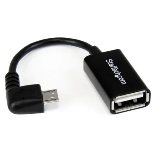 Picture of Startech.Com 5in Right Angle Micro Usb To Usb Otg Host Adapter M/F - Uusbotgra