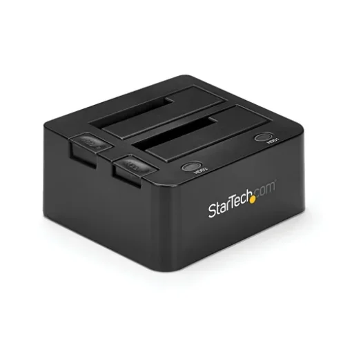 Picture of Startech.Com Dual-Bay Usb 3.0 To Sata Hard Drive Docking Station, Usb Hard Drive Dock, External 2.5/3.5" Sata I/Ii/Iii Ssd/Hdd Docking Station, Hot-Swap Hard Drive Bay, Top-Loading - Sdock2u33