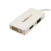 Picture of Startech.Com Travel A/V Adapter: 3-In-1 Mini Displayport To Vga Dvi or Hdmi Converter - White - MDP2VGDVHDW