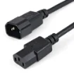 Picture of Startech.Com 1m (3ft) Power Extension Cord, C14 To C13, 10A 125V, 18AWG, Computer Power Cord Extension, IEC-320-C14 To IEC-320-C13 Ac Power Cable Extension for Power Supply, Ul Listed - PXT1001M