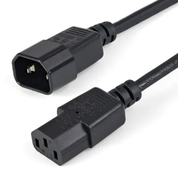 Picture of Startech.Com 1m (3ft) Power Extension Cord, C14 To C13, 10A 125V, 18AWG, Computer Power Cord Extension, IEC-320-C14 To IEC-320-C13 Ac Power Cable Extension for Power Supply, Ul Listed - PXT1001M