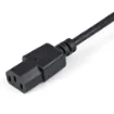 Picture of Startech.Com 1m (3ft) Power Extension Cord, C14 To C13, 10A 125V, 18AWG, Computer Power Cord Extension, IEC-320-C14 To IEC-320-C13 Ac Power Cable Extension for Power Supply, Ul Listed - PXT1001M