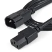 Picture of Startech.Com 1m (3ft) Power Extension Cord, C14 To C13, 10A 125V, 18AWG, Computer Power Cord Extension, IEC-320-C14 To IEC-320-C13 Ac Power Cable Extension for Power Supply, Ul Listed - PXT1001M