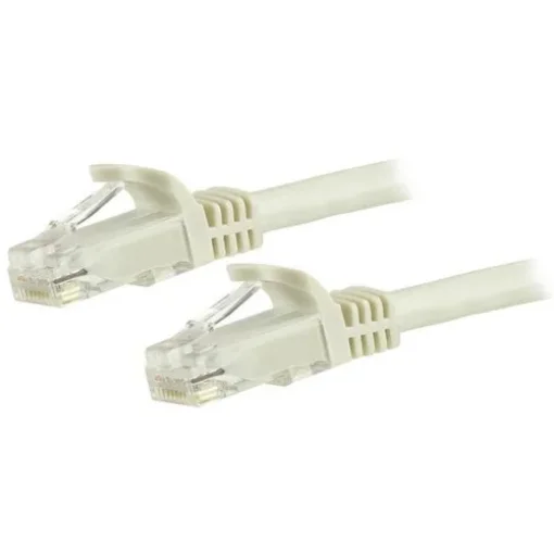 Picture of Startech.Com 5m CAT6 Ethernet Cable - White Cat 6 Gigabit Ethernet Wire -650MHz 100W Poe RJ45 Utp Network/Patch Cord Snagless W/Strain Relief Fluke Tested/Wiring Is Ul Certified/Tia - N6patc5mwh