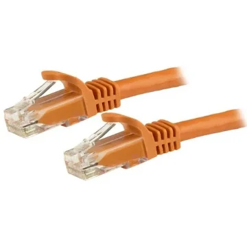 Picture of Startech.Com 5m CAT6 Ethernet Cable - Orange Cat 6 Gigabit Ethernet Wire -650MHz 100W Poe RJ45 Utp Network/Patch Cord Snagless W/Strain Relief Fluke Tested/Wiring Is Ul Certified/Tia - N6patc5mor
