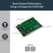 Picture of Startech.Com M.2 Sata Ssd To 2.5in Sata Adapter - M.2 Ngff To Sata Converter - 7mm - Open-Frame Bracket - M2 Hard Drive Adapter - Sat32m225