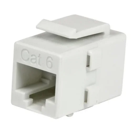 Picture of Startech.Com White Cat 6 RJ45 Keystone Jack Network Coupler - F/F - C6KEYCOUPLWH