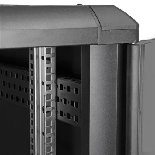 Picture of Startech.Com 4-Post 22U Server Rack Cabinet, Lockable 19" Data Rack Cabinet for Computer / Av / It Equipment, Office / Home Network Rack with Casters & Adjustable Mounting Rails - RK2236BKF