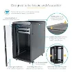 Picture of Startech.Com 4-Post 22U Server Rack Cabinet, Lockable 19" Data Rack Cabinet for Computer / Av / It Equipment, Office / Home Network Rack with Casters & Adjustable Mounting Rails - RK2236BKF